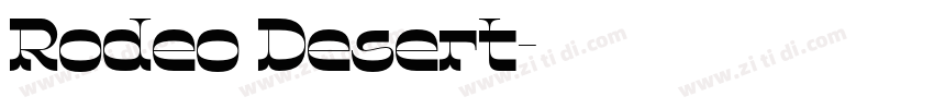 Rodeo Desert字体转换